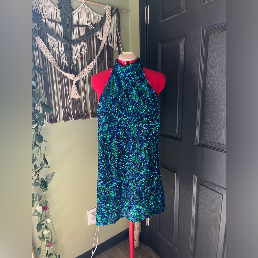 Zara sequin dress
